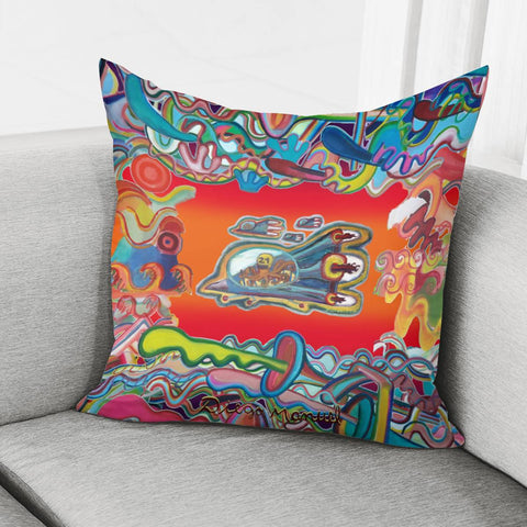 Image of A Lot Of Things 2 And Spaceship A Pillow Cover