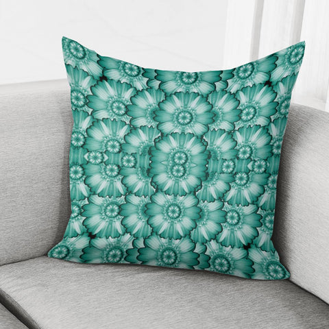 Image of Sea And Florals In Deep Love Pillow Cover