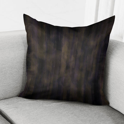 Image of Abstrait Lignes Marron Pillow Cover