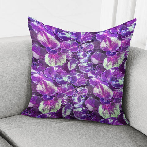 Image of Botanical Motif Pattern Design Pillow Cover