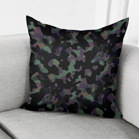 Image of Camouflage Noir/Vert Pillow Cover