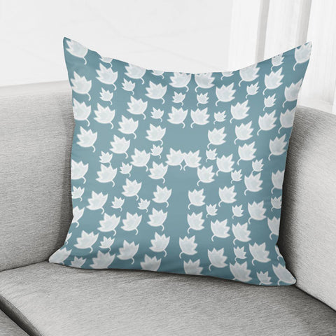 Image of Leaves On Color Ornate Pillow Cover