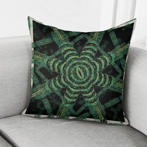 Image of Digital Art Collage Ornate Artwork Pillow Cover