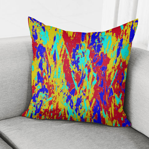 Image of Multicolored Vibrant Abstract Textre Print Pillow Cover