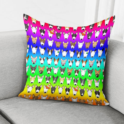 Image of Rainbow Multibull Pillow Cover