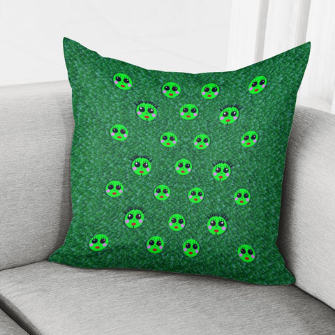 Image of Smiling Happy Ones In The Fauna Pillow Cover