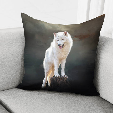 Image of Arctic Wolf Pillow Cover