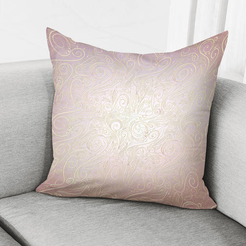 Image of Pink Yellow Damasks Pillow Cover