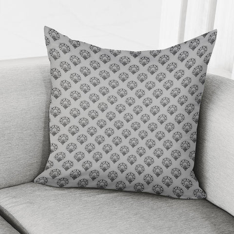 Image of Black Damask Pillow Cover