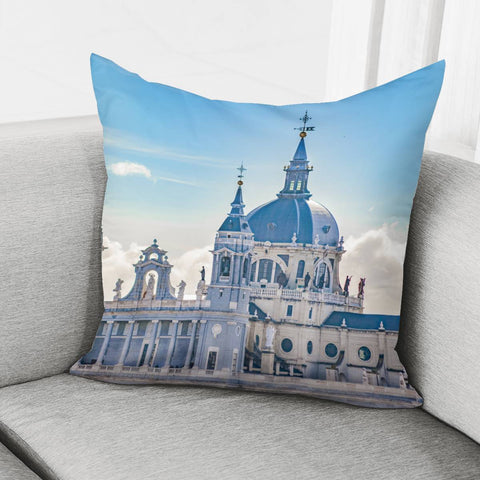 Image of Santa Maria La Real De La Almudena Cathedral Pillow Cover