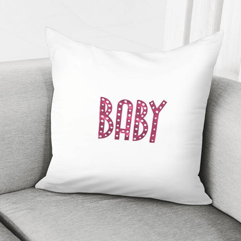 Image of Neon Style Baby Graphic Text Pillow Cover