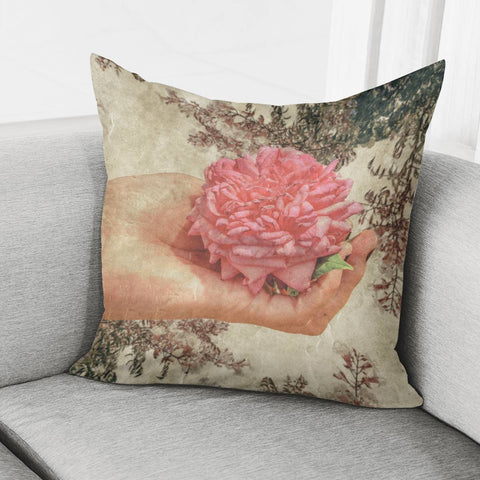 Image of Beauty Concept Photo Collage Illustration Pillow Cover