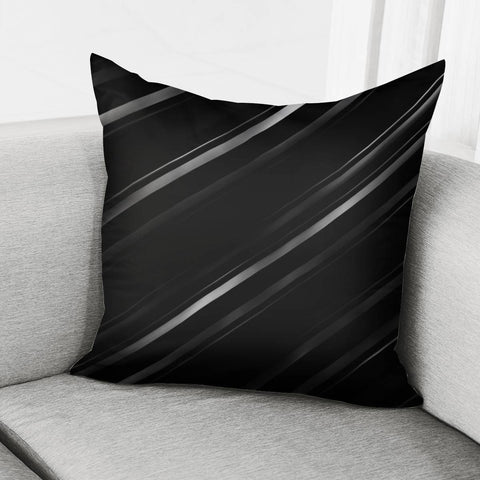 Image of Minimalist Black Linear Abstract Print Pillow Cover