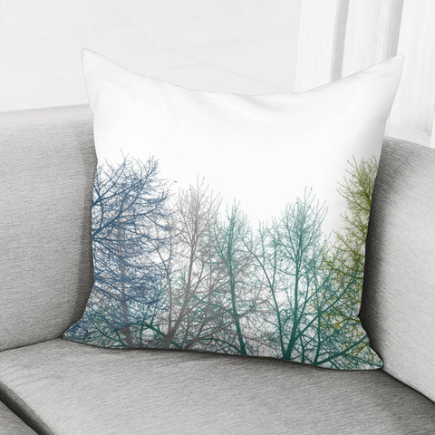 Image of Multicolor Graphic Botanical Print Pillow Cover