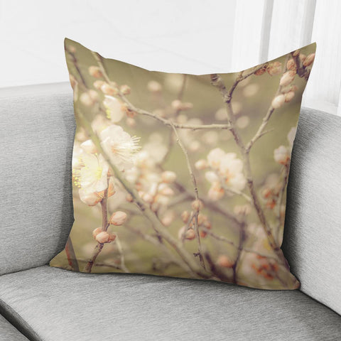 Image of Sakura Flowers, Imperial Palace Park, Tokyo, Japan Pillow Cover