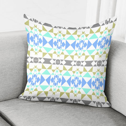 Image of Multicolored Geometric Pattern Pillow Cover