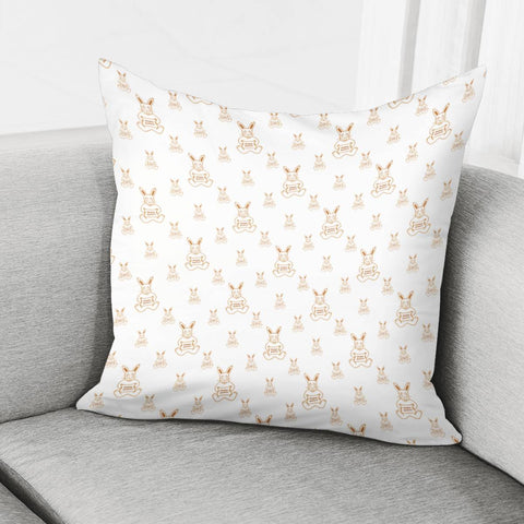 Image of Happy Easter Motif Print Pattern Pillow Cover