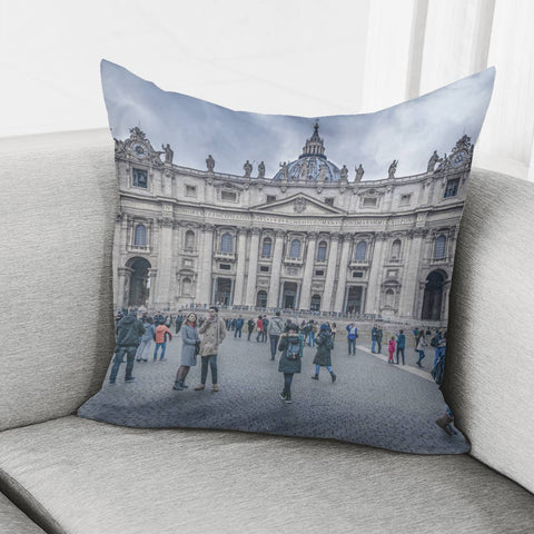 Image of Saint Peters Square, Vatican City, Italy Pillow Cover