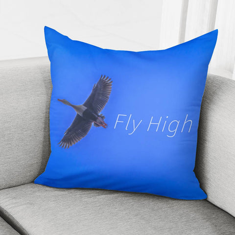 Image of Fly High Concept Photography Pillow Cover