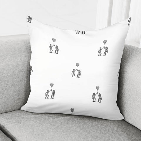 Image of Love Symbol Drawing Pillow Cover