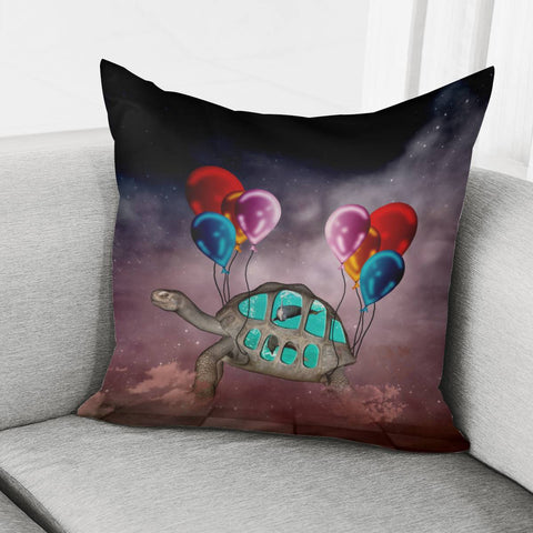 Image of Funny Turtle Pillow Cover