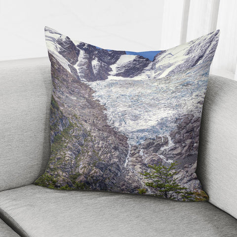 Image of Huemul Glacier, Patagonia, Argentina Pillow Cover