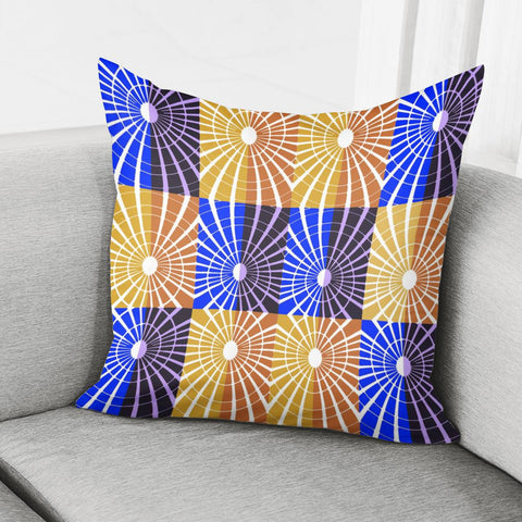 Image of Blue Gold Shine Pillow Cover