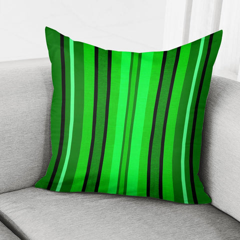 Image of Green Stripe Pillow Cover