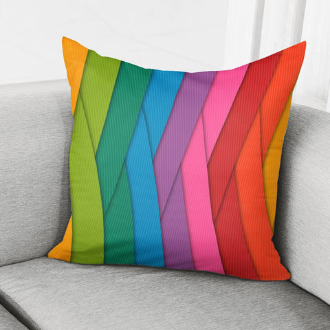 Image of Rainbow Slice Pillow Cover