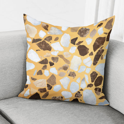 Image of Orange Brown Terrazzo Pillow Cover