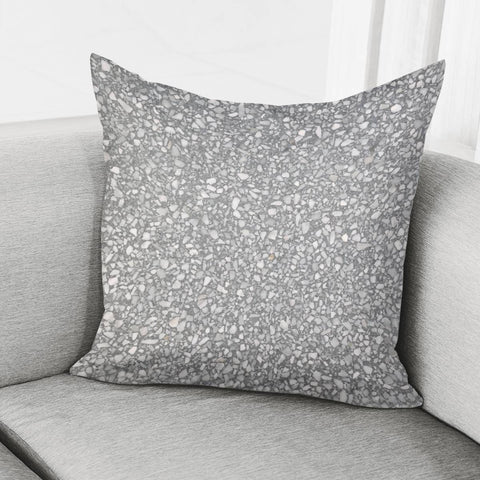 Image of Gray Seamless Terrazzo Pillow Cover