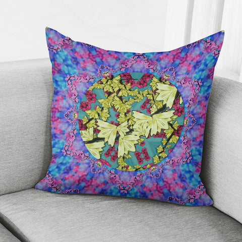 Image of Flowers And The Cherry Blossom Tree Is Blooming So Free Pillow Cover