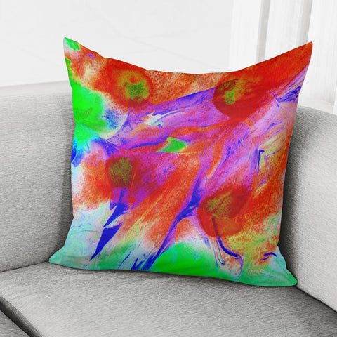 Image of Red Abstract Pillow Cover