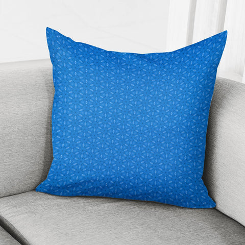 Image of Blue, Black & White #5 Pillow Cover