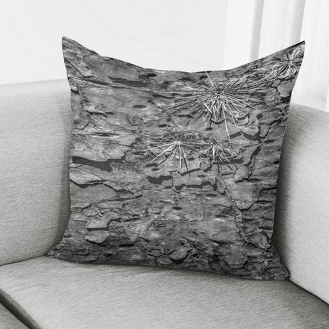 Image of Black And White Texture Print Pillow Cover