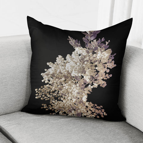 Image of Botanical Motif Minimalistic Style Artwork Pillow Cover