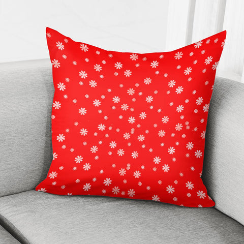 Image of Red Flower Pillow Cover