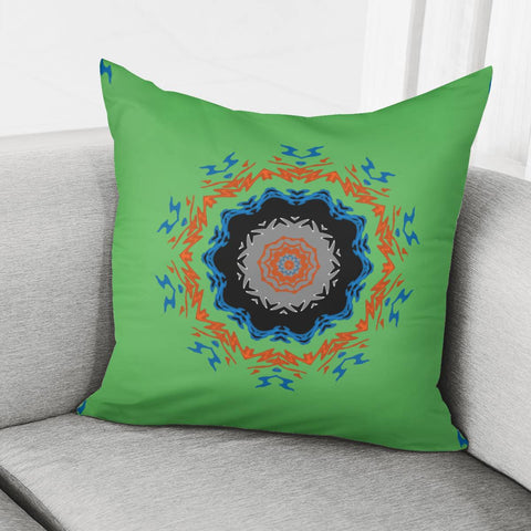 Image of Multicolor Circular Print Pillow Cover