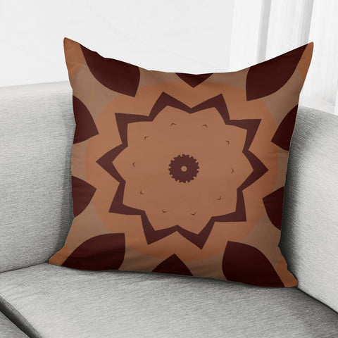 Image of Dark And Light Brown Pattern Pillow Cover