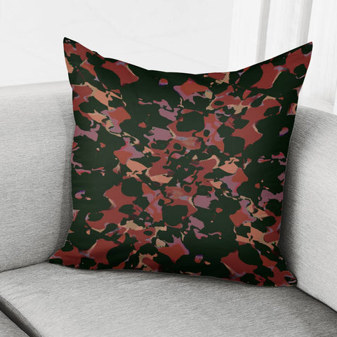 Image of Dark Abstract Camo Print Pillow Cover