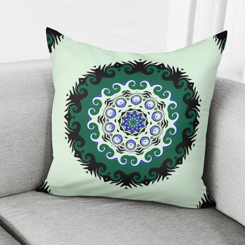 Image of Green Alien Art Pillow Cover