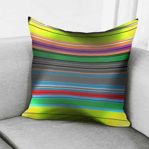 Image of Multicolor Lines Pillow Cover