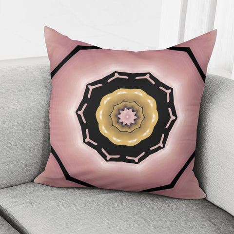 Image of Brown, Pink And Black Pattern Pillow Cover