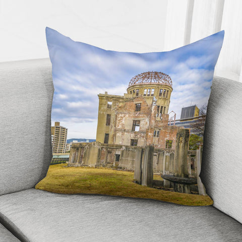 Image of Hiroshima Peace Park, Hiroshima, Japan Pillow Cover