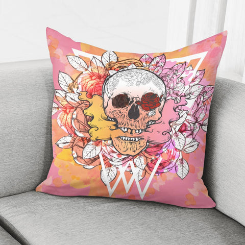 Image of Skull Pillow Cover