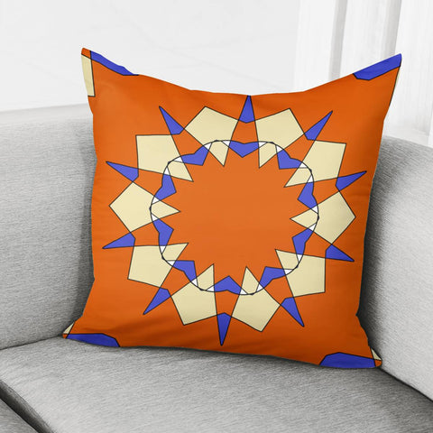 Image of Colorful Spikes Pattern Pillow Cover