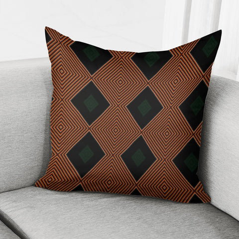 Image of Brown And Black Textured Pattern Pillow Cover