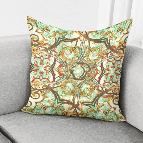 Image of Multicolored Modern Collage Print Pillow Cover