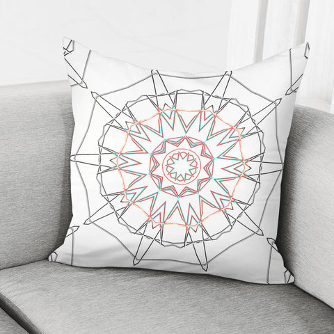 Image of Wire On White Pattern Pillow Cover