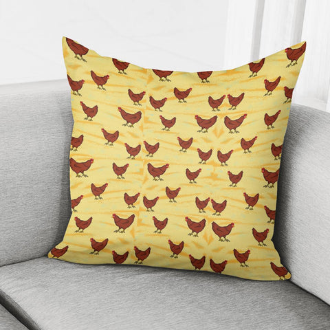 Image of Chicken Pattern Pillow Cover